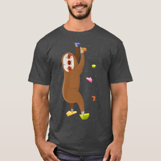 Cute Sloth Bouldering Gift Climbing T-Shirt