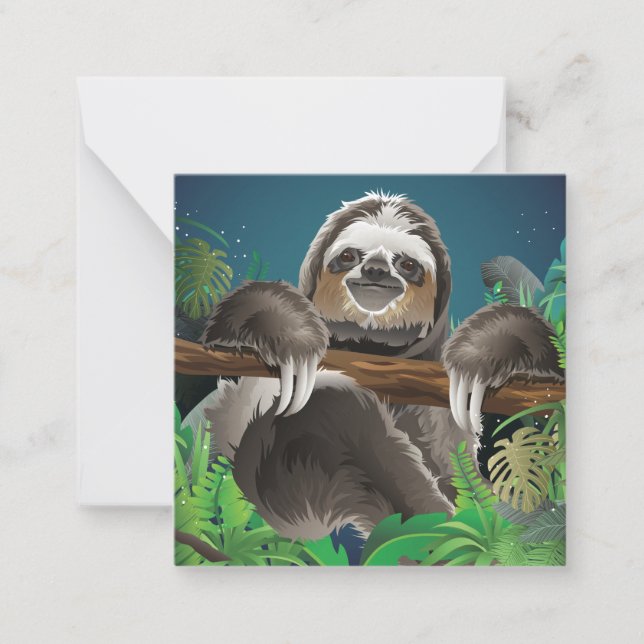 Cute Sloth Card (Front)