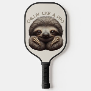 Cute Sloth Chillin Like a Pro Pickleball Paddle