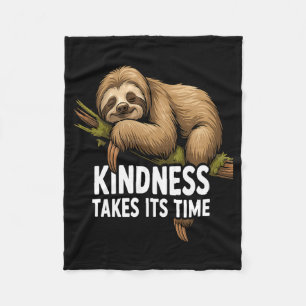 Cute Sloth Design For Sloth Lover And Sloth Comfor Fleece Blanket