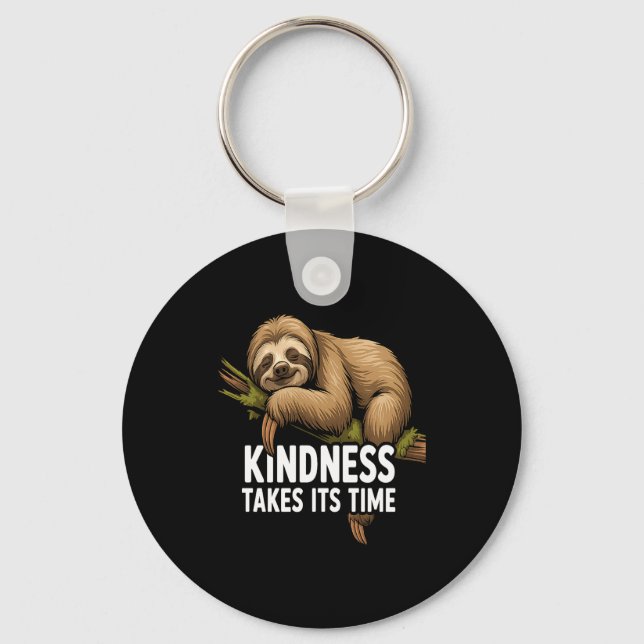 Cute Sloth Design For Sloth Lover And Sloth Comfor Key Ring (Front)