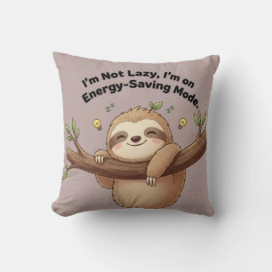 Cute Sloth "Energy-Saving Mode" Cushion
