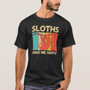 Cute Sloth For Men Women Giant Sloth Sloths Vinta T-Shirt