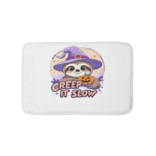 Cute Sloth Halloween Shirt � Funny Creep It Slow W Bath Mat