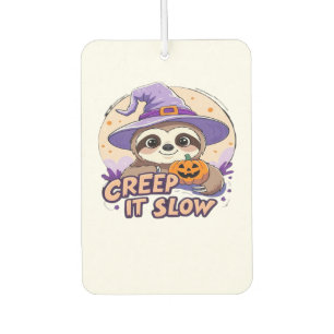 Cute Sloth Halloween Shirt � Funny Creep It Slow W Car Air Freshener