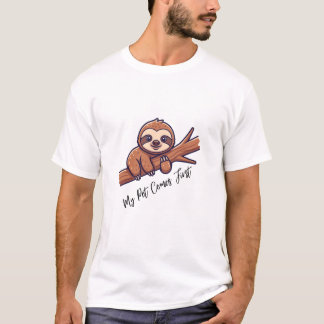Cute Sloth Hanging on Tree T-Shirt