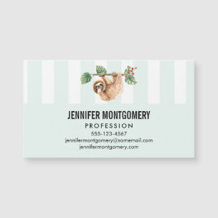 Cute Sloth Hanging Upside Down Watercolor