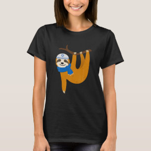 Cute Sloth Hanukkah Lazy Sloths Lover Jewish Funny T-Shirt