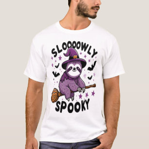 Cute Sloth Happy Halloween (2) T-Shirt