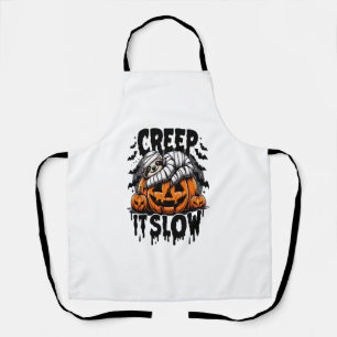 Cute Sloth Happy Halloween Apron