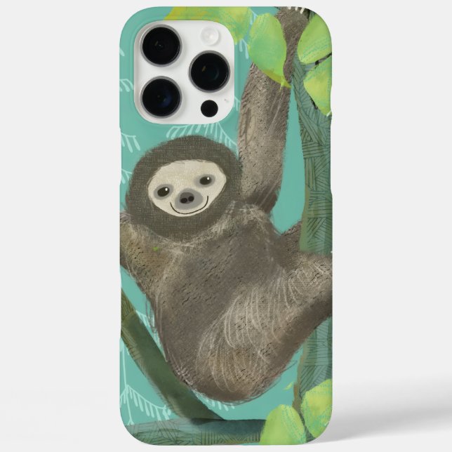 Cute Sloth iPhone Case (Back)