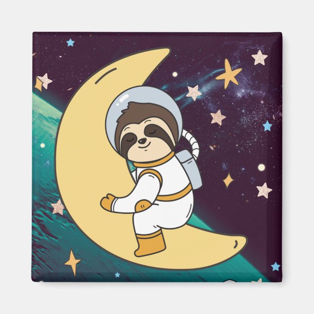 Cute Sloth Magnet (Front)
