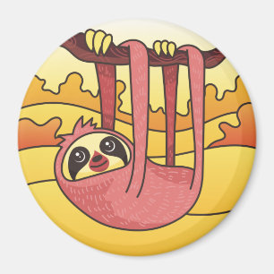 Cute Sloth Magnet