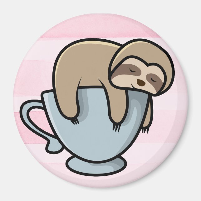 Cute Sloth Magnet (Front)