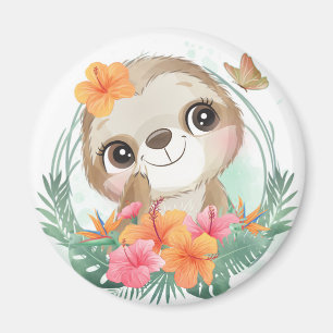 Cute Sloth Magnet