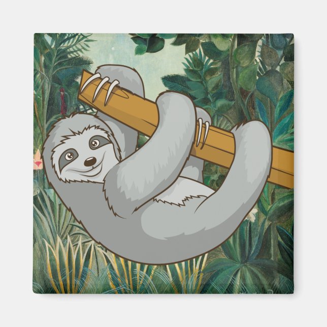 Cute Sloth Magnet (Front)