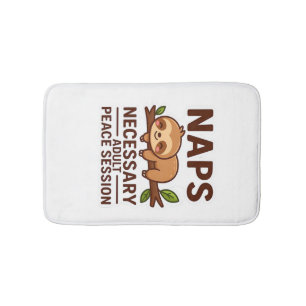 Cute Sloth Naps � Necessary Adult Peace Session Cl Bath Mat