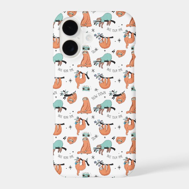 Cute Sloth Pattern (Back)