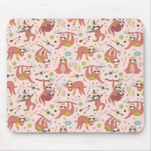 Cute Sloth Pattern Mouse Pad