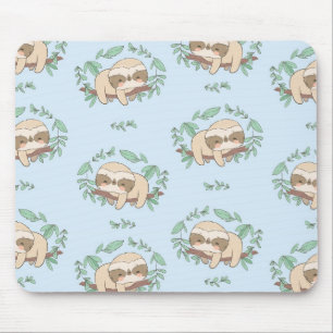 Cute Sloth Pattern Mouse Pad