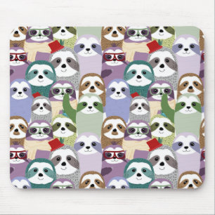 Cute Sloth Pattern Mouse Pad