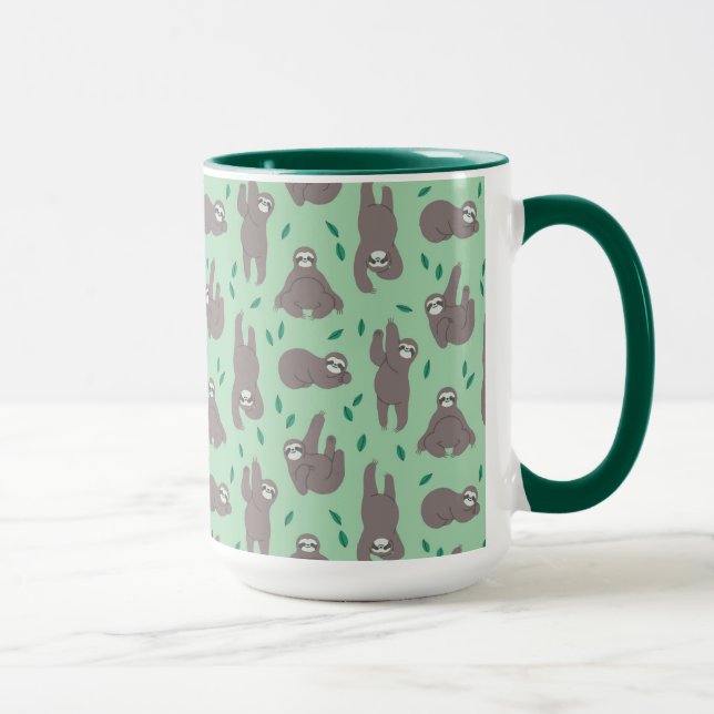 Cute Sloth Pattern Mug (Right)