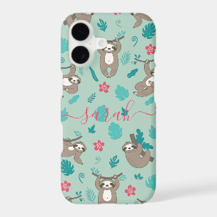 Cute Sloth Pattern Personalised Name