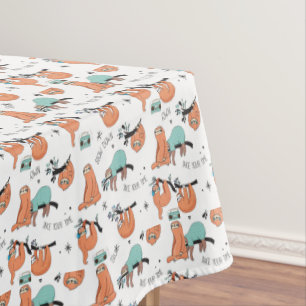 Cute Sloth Pattern Tablecloth