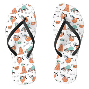 Cute Sloth Pattern Thongs