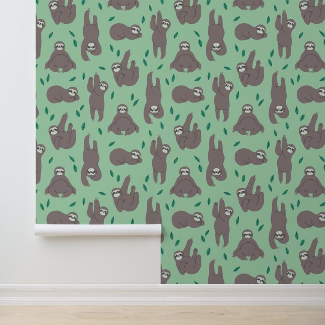 Cute Sloth Pattern Wallpaper (Application)