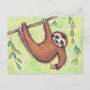Cute Sloth Postcard