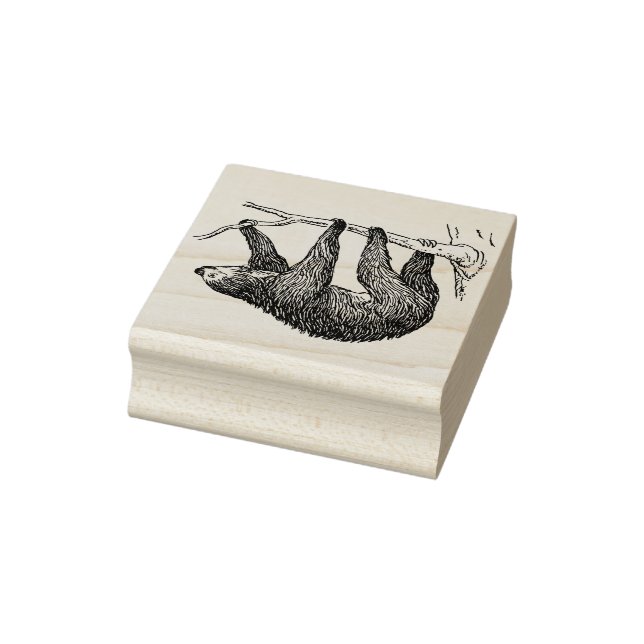 Cute Sloth Rubber Stamp (Stamp)