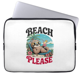 Cute Sloth Summertime Laptop Sleeve