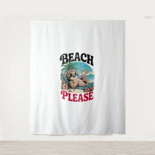 Cute Sloth Summertime Tapestry