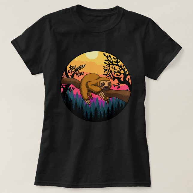 Cute Sloth T-Shirt (Design Front)