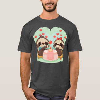 Cute sloth valentines day T-Shirt