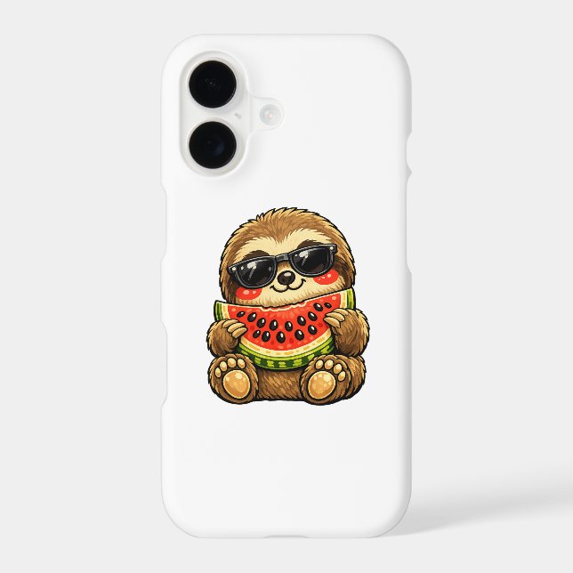 Cute Sloth with Watermelon (Back)