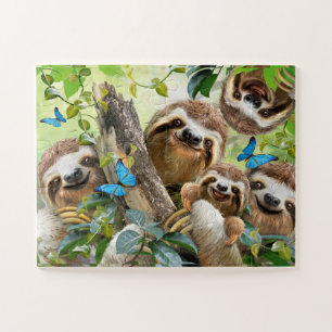 Cute Sloths Jigsaw Puzzle