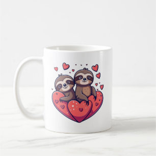 Cute Sloths Valentine Coffee Mug