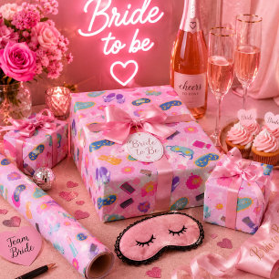 Cute Slumber Party Wrapping Paper
