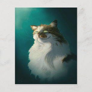 Cute Sly Cat Gift  Funny Cat For Birthday Flyer