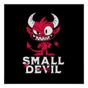 Cute Small Devil Poster