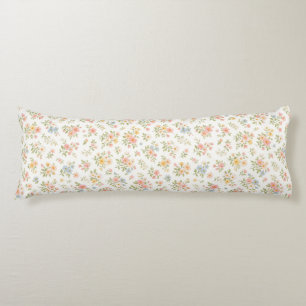 Cute Small Ditsy Floral Seamless Pattern Body Cushion