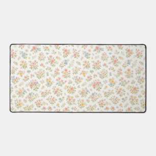 Cute Small Ditsy Floral Seamless Pattern Desk Mat