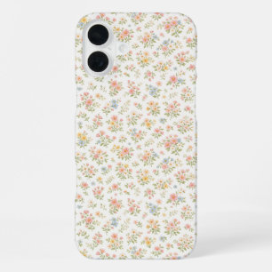 Cute Small Ditsy Floral Seamless Pattern iPhone 16 Plus Case