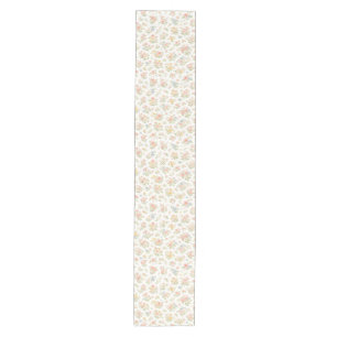 Cute Small Ditsy Floral Seamless Pattern Medium Table Runner