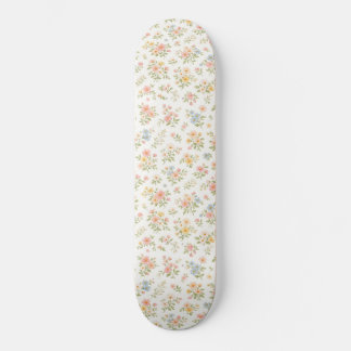 Cute Small Ditsy Floral Seamless Pattern Skateboard