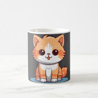 Cute Small Orange Cat Coffee Mug