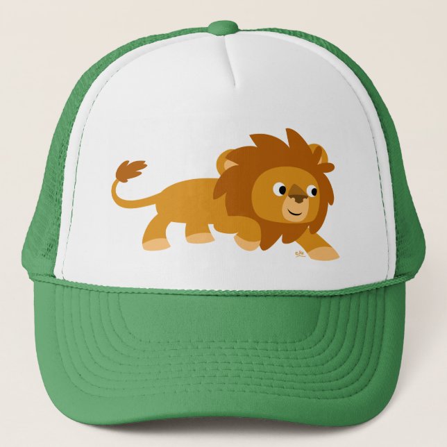 Cute Smart Cartoon Lion Hat (Front)
