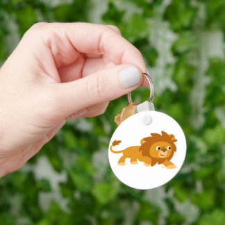 Cute Smart Cartoon Lion Keychain